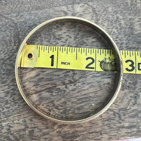 Vintage Monet Gold Tone Bangle Bracelet - Picture 2 of 4